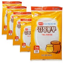 해피크린 김장봉투 대형 15포기용 65 x 95 cm 2매입, 대형(약15포기), 5개