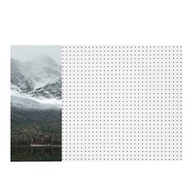 앤비커머스 인테리어타공판 산속의집B 좌WHITE, 1개