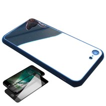 퍼펙트핏 프리미엄 올미러 범퍼 원형 휴대폰케이스 + 5D 곡면 풀커버 강화유리 보호필름