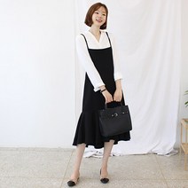 팡팡샵 임산부 T 끈프릴 원피스