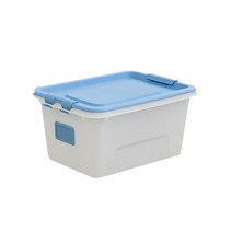 리빙숲 스퀘어 리빙박스 24L, 블루, 1개