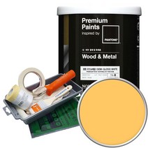 팬톤 우드앤메탈 페인트 반광 1L 세트, 13-0945 Pale Marigold