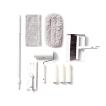 아이하우스 거실청소세트 2단봉 + 자루걸레 + 극세사패드 2p + 빗자루 + 쓰레받기 + 테이프크리너 + 테이프크리너 리필3p, 1세트