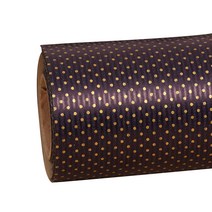 헬로우닝닝 종이 롤포장지 골드도트 53cm x 20m, 골드도트+네이비(R81), 1개