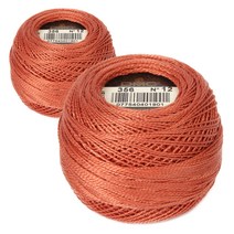 DMC 자수실 펄코튼 12사이즈, 2개입, 356번