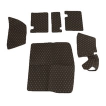 JIAODIAN 프리미엄 퀼팅 트렁크 매트 다크브라운, 포르쉐, Macan 2014~2018년