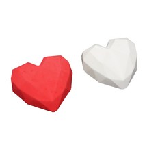 라띠크제이 심쿵하트 석고 차량용방향제 베이비파우더 레드 + 화이트, 1세트