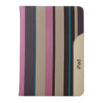 인스타 스트라이프 가죽 아이패드 케이스, 핑크스트라이프