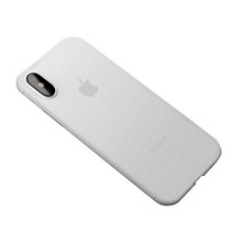 카펠레 슬림스키니 휴대폰 케이스 + 강화유리 세트, 투명, 아이폰XS