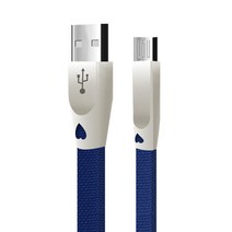 칼론 3A 고속충전 마이크로 5핀 5M 롱케이블, 네이비, 1개