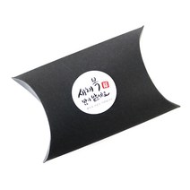 황씨네도시락 반달상자 블랙 30p + 새해복 스티커 원형캘리 30p, 혼합 색상, 1세트