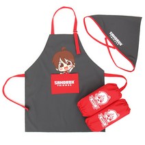 샌드박스 앞치마세트 도티 두건토시 3종 세트 FR01