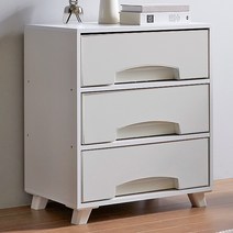 리아룸 카이라 3단서랍 거실장, 화이트