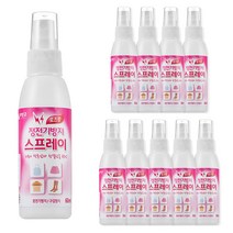 리빙굿 정전기방지 스프레이 로즈향, 60ml, 10개입
