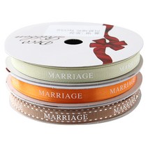 TOCTOC MARRIAGE 프린팅 포장리본 세트, NO56, 13.5m