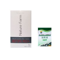 네이처팜 수질관리여과재 세트4 BIOTOPE ROCK 5L + 활성탄 150g, 1세트