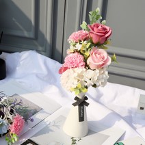 블뤼엔 비누꽃 모던화병, 핑크