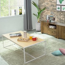 에보니아 에픽 철재 거실테이블, 화이트