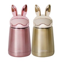 푸코 파일럿래빗 텀블러 300ml x 2p 세트, 로즈골드, 골드