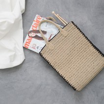 슬로우모먼츠 코바늘 DIY패키지 심플리 매거진백 L 30cm, 1세트, 베이지