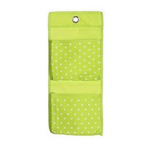 이지웜 컬러도트 벽걸이 수납포켓, 그린