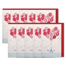 안개나라 챠밍 카드 + 봉투, 에펠탑, 10세트