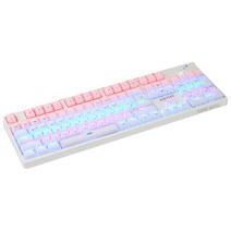 CJ이엔엠 DIA 광축 방진방수 게이밍 키보드, ENTUS-K350GC, 화이트, ENTUS-K350GC
