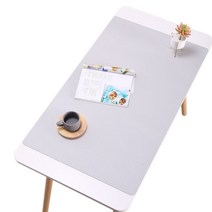 아리코 마일드컴 와이드 가죽 논슬립 데스크패드, 그레이