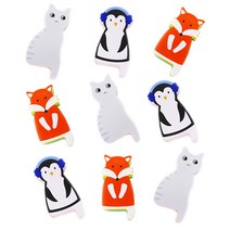 유하우스 스탠딩 스펀지 수세미 여우 + 고양이 + 펭귄, 3개입, 3세트