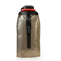 빛담 아웃도어 휴대용 미니 필터 물병, 검정, 860ml