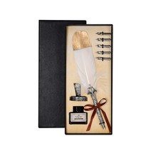 신원 선물용 깃털펜 세트, 0.5mm, A-4