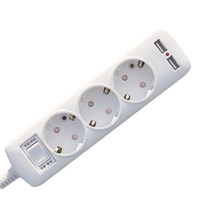 카닉스 타노스 2포트 USB 고속충전 멀티콘센트 3구 16A, 5m, 1개