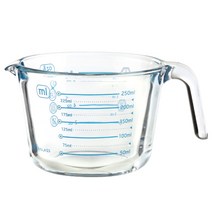 수퍼오븐글라스 유리 계량컵, 블루, 250ml