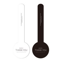 봄91 땡큐 롤리팝 스티커 화이트 40p + 블랙 40p, 혼합 색상, 1세트