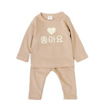 베베나인 신생아용 좋아요 상하의세트