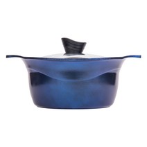 지라프 티타늄 세라믹 양수냄비, 24cm, 다크브라운 + 네이비블루