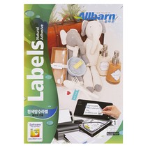 올바른 흰색방수라벨 레이저용 3X7 AL021WP, 21칸, 100매