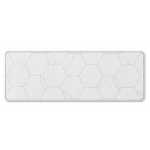 인디언 마블 더도톰 30 양면 PVC 주방매트, 화이트