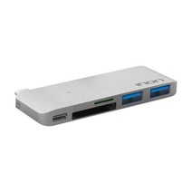 [uh505qc1] 아이논 USB 3.0 C타입 5in1 멀티허브 맥북 IN-UH410C, 실버