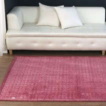 지베딩 극세사 다이아 카페트, 핑크