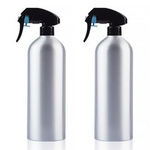 알럽홈 알루미늄 스프레이 공병 50ml, 블랙, 2개