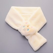 핸날 아동용 물방울 하트 퍼 머플러