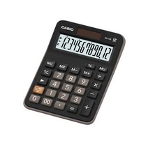 카시오 미니탁상형 계산기 MX-12B, BK
