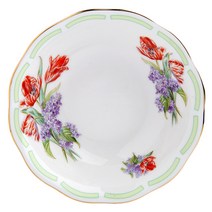 로얄알버트 보타니칼 골드 FRUIT SAUCER, TULIPS + LILACS, 1개