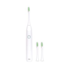 티스 음파 전동 칫솔 + 리필모 2p, 화이트