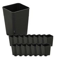 오렌스 정사각 모종 화분 15p, 블랙