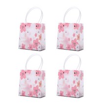 ABM 투명 PP 쇼핑백 소 4p, 벚꽃