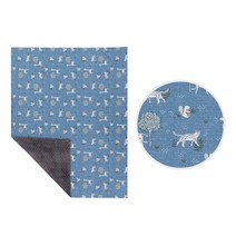 jellypop 코지블랭킷 Large, Blue Safari