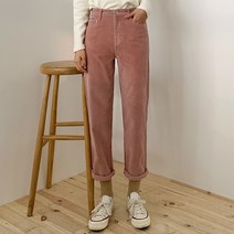 엔비룩 여성용 세상 편한 일자 스판 코듀로이 팬츠