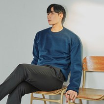빅사이즈클럽 남성용 WAW 왕기모 니트 박스 티셔츠